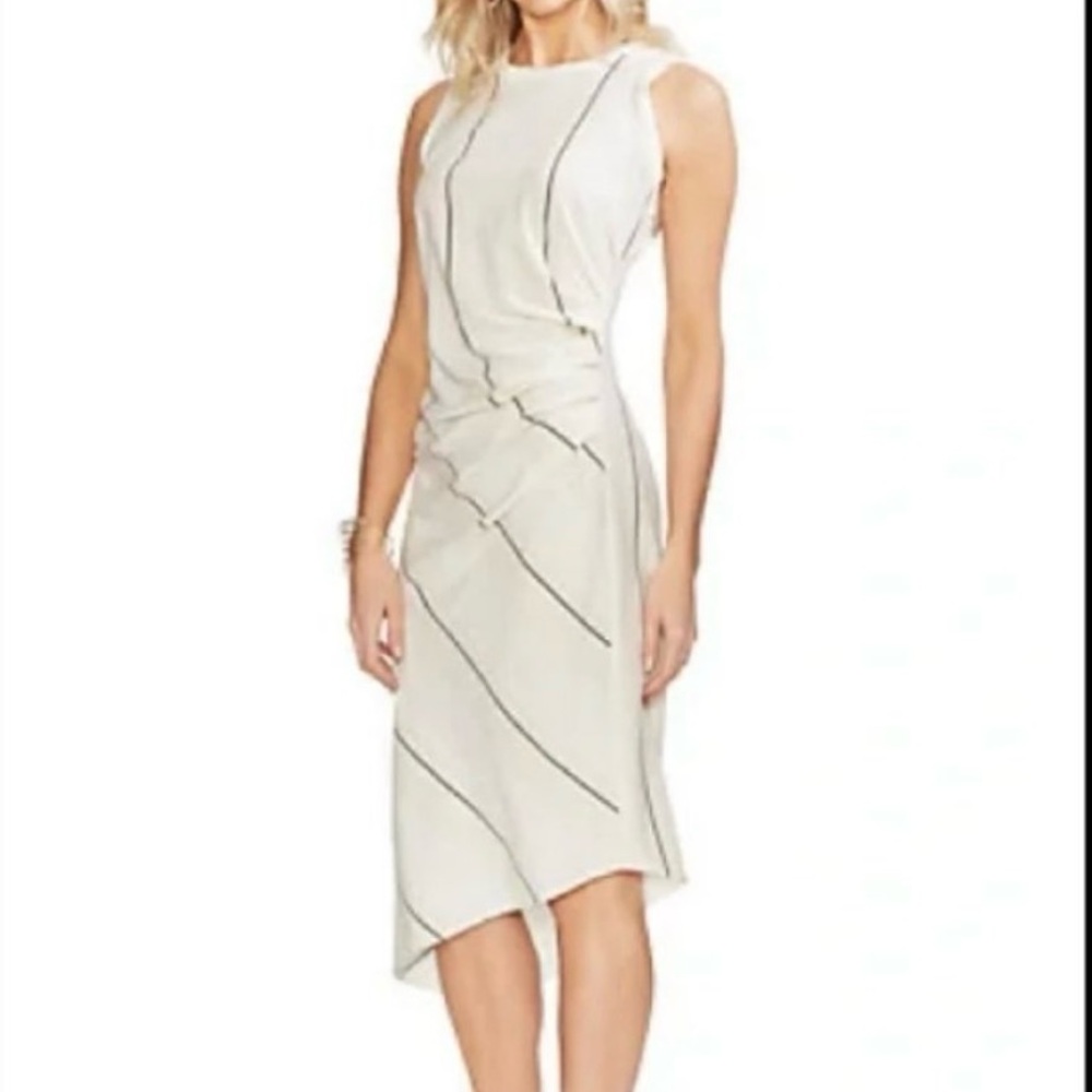 Like new. Vince Camuto Oasis Bloom asymmetrical dress